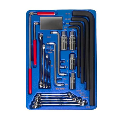 Genius Tools 28 Piece SAE Flare Nut E-Star & L-Shaped Key Wrench MS-028S
