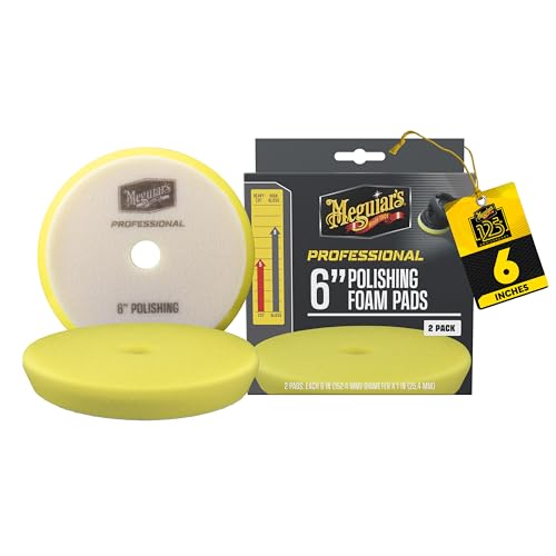 Meguiar's Professional 6" Polishing Foam Pad, 2pk, 10/CV
