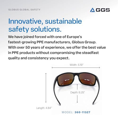 GGS Crevalle Sunglasses with Anti-Fog, Scratch-Resistant Lenses - color: Blue Mirror Lens, Matte Gray Frame, style: Anti-fog