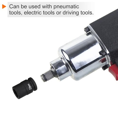 HARFINGTON 6-Point Impact Socket 3/4" Drive 23mm Metric 40Cr Alloy Steel Spindle Axle Nut Impact Socket - size: 23mm