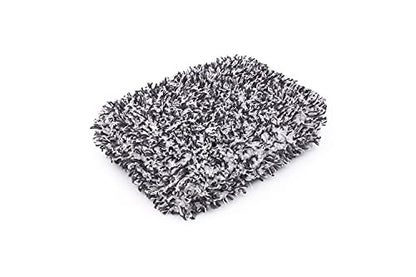 The Rag Company - The Cyclone Ultra Wash Mitt + Cyclone Ultra Wash Pad 6in x 8in Combo Pack - Microfiber Blend, Twist Loop Interior Liner Ideal for Foam, Soap + Bucket, & Rinseless Washing Methods