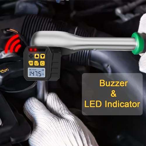 1/2” Drive Digital Torque Adapter, 7.38-147.5 Ft-lb/10-200 Nm Digital Torque Wrench Converter with 3/8" and 1/4" Adapters for Bicycle Motorcycle Car Repair - size: 7.38-147.5Ft.lb/10-200Nm