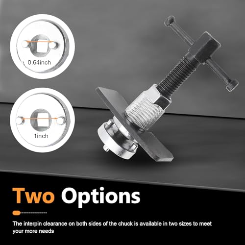 1 PC Brake Caliper Wind Back Tool Kit, Car Rear Brake Tool, Steel Brake Caliper Compression Tool, Universal Automotive Brake System Repair Accessories, for Most Cars (Silver)