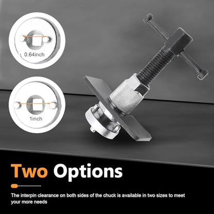 1 PC Brake Caliper Wind Back Tool Kit, Car Rear Brake Tool, Steel Brake Caliper Compression Tool, Universal Automotive Brake System Repair Accessories, for Most Cars (Silver)