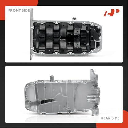 A-Premium Engine Oil Pan Sump with Drain Plug | Compatible with Chevrolet Cruze 2010-2016, Cruze Limited 2016, Sonic 2012-2018, Trax 2017-2018, 1.8L, W/o Oil Level Sensor