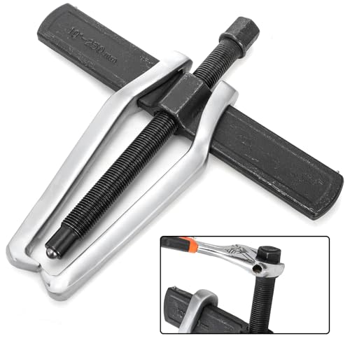 Tlence 2-Jaw Gear Puller, 10 Inch Two Claws Puller Tool, Adjustable Steel Bearing Pulling Device, Heavy Duty Removal Pulleys, Separate Lifting Device for Flywheel Industrial Use, DIY Projects