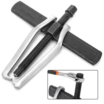 Tlence 2-Jaw Gear Puller, 10 Inch Two Claws Puller Tool, Adjustable Steel Bearing Pulling Device, Heavy Duty Removal Pulleys, Separate Lifting Device for Flywheel Industrial Use, DIY Projects
