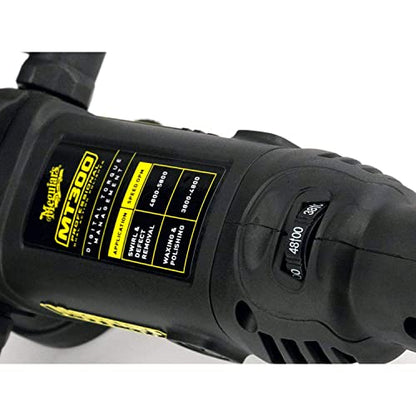Meguiar's MT300 Variable Speed Dual Action Polisher, Professionally Designed Car Scratch Remover and Car Polisher with Digital Torque Management, 1 Count