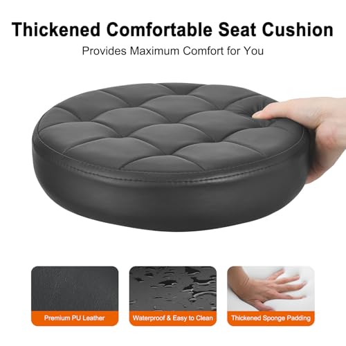 JOSTZHXIN Low Height Roller Stool Height Adjustable, Mechanic Stool Low Rolling Chair, Footstool Modern Roller Seat for Salon SPA Home Office Garage Shop (Style 3) - style: style 3