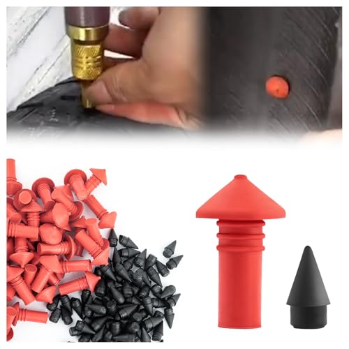 Mushroom Tire Plug Kit with 90PCS Pins,Practical Rapid Plug 2.0 Tire Repair for Flat Tire Repair Kit,Car Accessories Mushroom Plug Tire Repair Kit Fits Tubeless Tires (90pcs small mushroom heads) - color: 90pcs small mushroom heads