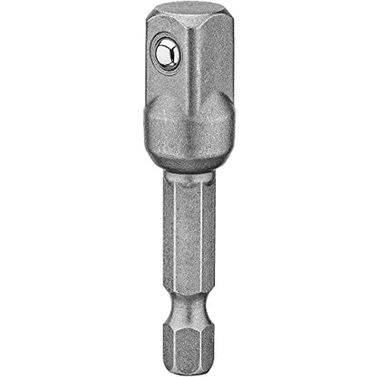 DEWALT DW2542 1/4-Inch Hex Drive to 3/8-Inch Socket Adapter , Silver - size: 1 Count (Pack of 1), style: ADAPTER