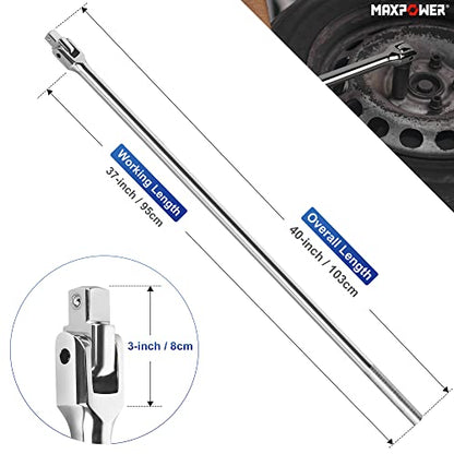 MAXPOWER 40 inch x 3/4" Drive Breaker Bar - size: 40"