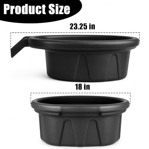 Oil Drain Pan, Motor Oil Drip Catcher Pan, 2 Gallon (8L) Capacity