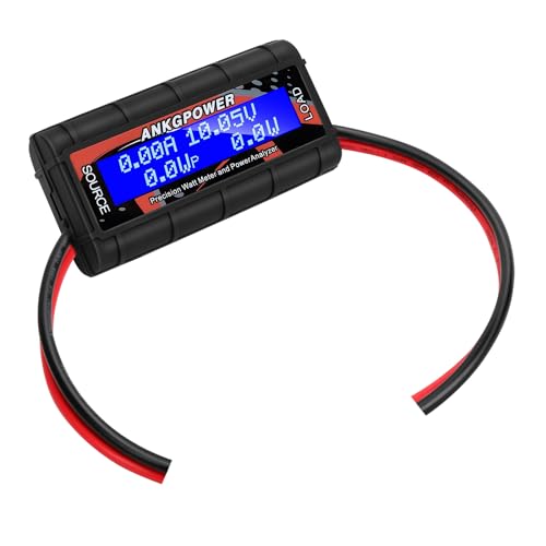 150A Watt Meter Power Analyzer, High Precision RC with Digital LCD Screen for Voltage (V) Current (A) Power (W) Charge(Ah) and Energy (Wh) Measurement - color: Watt Meter Power Analyzer