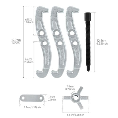 ChgImposs 4 Inch 3-Jaw Gear Puller, 2 Jaw 3 Jaw Puller for Pulley Gears Bearings and Flywheels, Heavy Duty Pulley Puller with Reversible Jaws, High Carbon Steel Removal Tool Bearing Puller Tool - size: 4 Inch