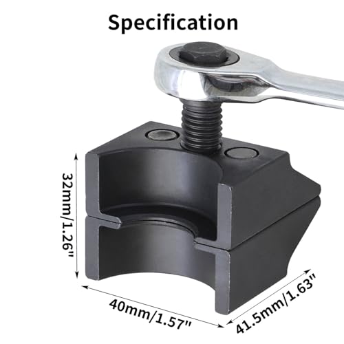 DPTOOL Universal Suspension Strut Split Hub Steering Knuckle Spreader Tool Suspension Strut Spreader Tool Compatible with Volkswagen Audi BMW Ford Peugeot Citroën - size: Double Ended