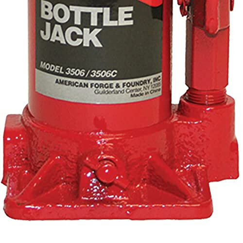 AFF Heavy Duty 6 Ton Bottle Jack, Manual, Machine Hardened Steel Saddles, Centered Pumps and Rams, 3506 - size: 6 Ton Capacity, style: Heavy Duty