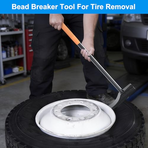 Tire Hammer Tire Bead Breaker with 46.3" Tire Bead Breaker | Tire Hammer with Length Heavy Duty Steel Tire Bead Breaker, Tire Iron Tool for Tire Changing Tool Tire Changer Kit