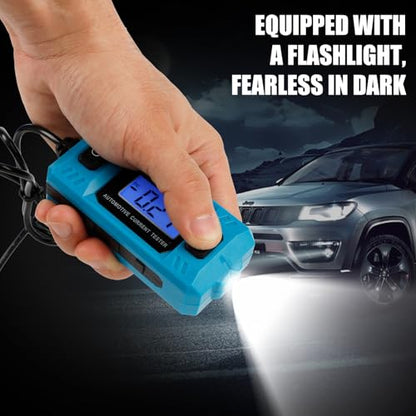 Qivine Automotive Circuit Fault Probe Tester, High-Precision Fuse Current Tester, 20A 48V Car Circuit Probe Tester with Backlit Display Front Light for Various Vehicles