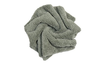 CARCAREZ Microfiber Towels for Cars, Car Drying Wash Detailing Towel with Plush Edgeless Microfiber Cloth (Grey) - color: Grey