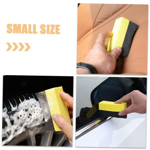 Cabilock 6pcs Tire Shine Applicator Pads Set EVA Foam Car Wash Sponge for Polishing Waxing and Cleaning for Auto Detailing