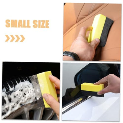 Cabilock 6pcs Tire Shine Applicator Pads Set EVA Foam Car Wash Sponge for Polishing Waxing and Cleaning for Auto Detailing