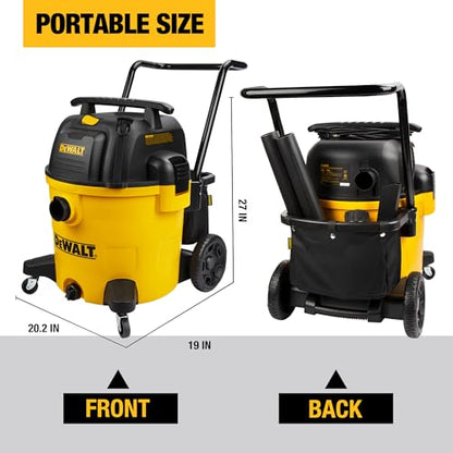 DEWALT DXV14P Shop Vacuum Wet/Dry 14 Gallon, 6 HP Wet/Dry Vac with 110 CFM Powerful Suction, Yellow - size: 14 Gallon