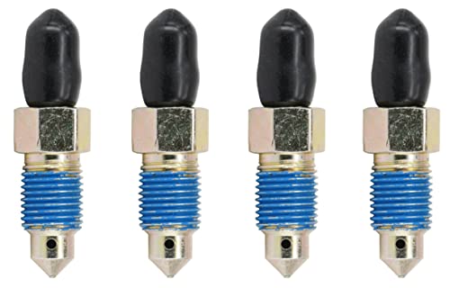 4-Piece Speed Bleeder Kit with Dust Caps - M10x1.0-35.4mm, H9410-4, 107392, 639560 - size: M10x1.0 - 35.4mm (4 PCS)