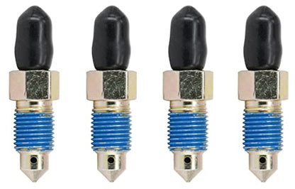 4-Piece Speed Bleeder Kit with Dust Caps - M10x1.0-35.4mm, H9410-4, 107392, 639560 - size: M10x1.0 - 35.4mm (4 PCS)
