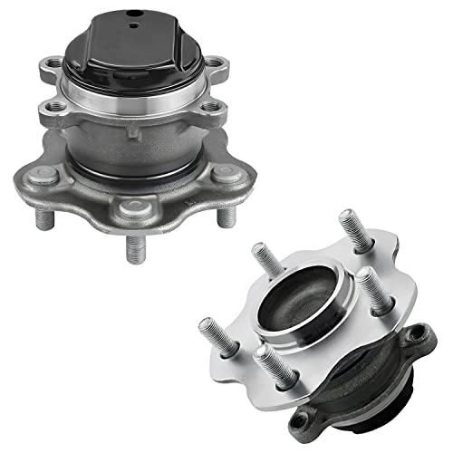 Detroit Axle - FWD 2pc Rear Wheel Bearing Hubs for Nissan Rogue 2014-2019, Rogue Sport 2017-2019, Wheel Bearing and Hubs Assembly 2015 2016 2017 2018 Replacement - style: 512534x2/Pair