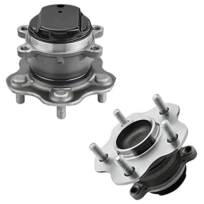 Detroit Axle - FWD 2pc Rear Wheel Bearing Hubs for Nissan Rogue 2014-2019, Rogue Sport 2017-2019, Wheel Bearing and Hubs Assembly 2015 2016 2017 2018 Replacement - style: 512534x2/Pair