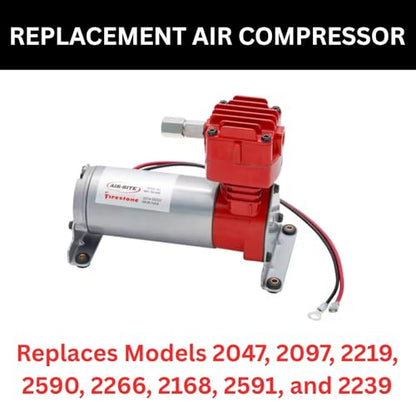 TrendsAuto Firestone Airide Ride-Rite Heavy Duty Air Compressor with Air Line Kit | Usage for 8-Lug Trucks, Trailers Larger than 20' & Slide-In Campers | Includes TrendsAuto Decal | 9499 2012 - size: Heavy Duty
