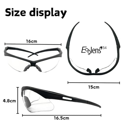 Safety Glasses Anti Fog Photochromic ANSI Z87.1 UV Protection Scratch Resistant hunting tactical Airsoft - color: X801 Anti-fog Yellow+clear(not Photochromic)