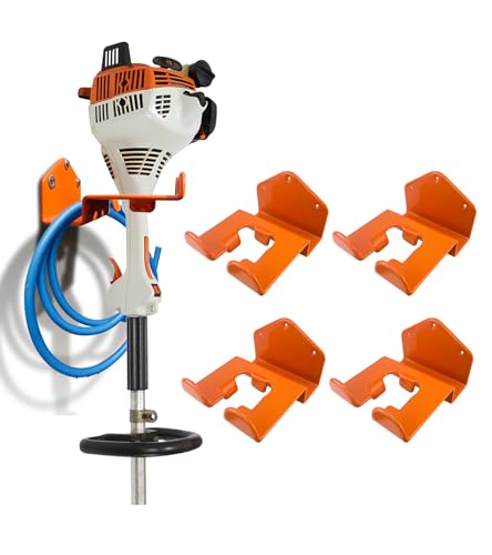 Weedeater Hanger, 4 Pack Weed Eater Hanger for Wall, Weed Wacker Holder | Heavy Duty Weed Wacker Wall Storage Rack, Compatible with Stihl, Weed Eater Hanging Hook for Garage Tool Organization - color: 4 Pack