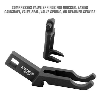 OEMTOOLS 24434 Ford Valve Spring Compressor for 2-Valve Engines, Valve Spring Removal Tool Services Lincoln and Mercury Vehicles with 2V V8 Engines, Black - size: 2-Valve