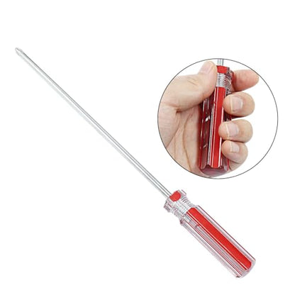 Piutouyar 8 Inch Phillips Screwdriver, #2 Magnetic Tip Screwdrivers | Extra Long Chrome-vanadium Steel Shaft , Cross Head Screwdriver, Long Screwdriver for Repair Home Improvement - size: 8 Inch #2