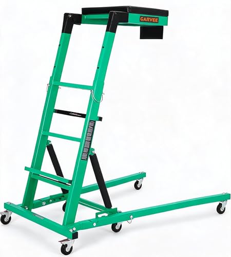 Garvee Automotive Top Side Creeper, 400 LBS, Green | 48-68Inch Adjustable Height, 6 Swivel Casters, Foldable, Heavy Duty, For Garage & Auto Shop Repair - color: Green