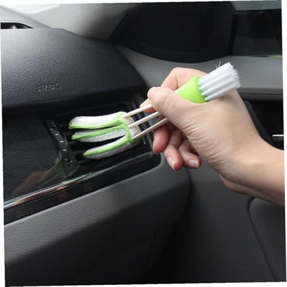 Ciieeo Car Air Vent Detail Brush 3pcs Set Double-Ended Louver Cleaner Duster for Automotive Air Conditioner Vents Interior Crevice Cleaning Tool for Car Dashboard