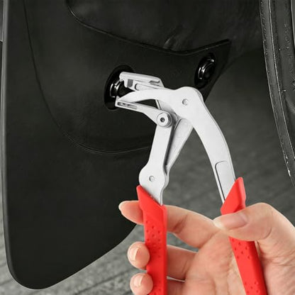 Car Clip Pliers, Panel Clip Removal Tool, Auto Fastener Remover with 15 Trim Rivets for Automotive Plastic Rivets, Push Pin & Door Trim, Damage-Free Disassembly Tool