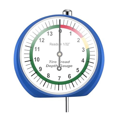 Tire Tread Depth Gauge, Tire Depth Gauge in 1/32 inch, for Motorcycle, car,Truck and Bus