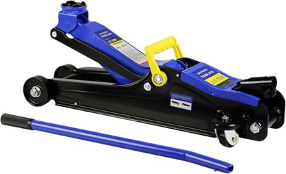 2 Ton Low Profile Floor Jack, Heavy Duty With Single Piston Quick Lift Pump, Steel Car Jack Adjustable Height 3.3"-15.2", Hydraulic Trolley 4000 LBS Capacity, Blue - color: Blue - 2 Ton(Single Pump), Lift 3.3"-15.2"