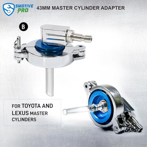 SMOTIVEPRO 12 pcs Brake Master Cylinder Bleeder Kit Professional Brake Bleeder Adapter Compatible with Most Brake Bleeder kit - size: 12pcs Master Cylinder Adapter Set