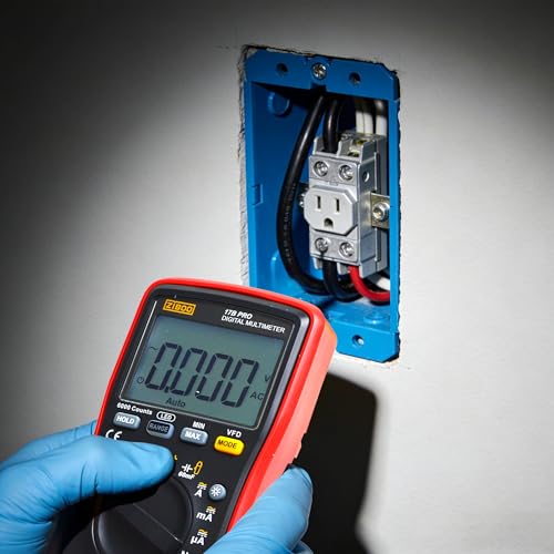 ZIBOO 17B PRO True RMS Digital Multimeter Measures AC/DC Voltage and Current Measurements up to 1000V and 10A (Optional AC Pliers)