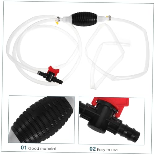 Hand Siphon Pump Fuel Transfer Pump for Gas Siphon Kit Hose for Cars and Fish Tanks