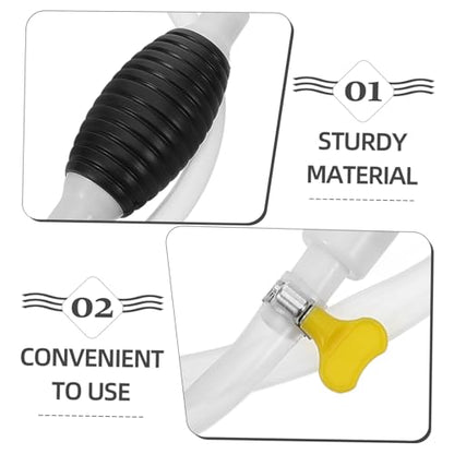 Ciieeo 1Set Manual Siphon Pump Kit with Hose for Gas Oil Transfer Fuel Pump for Automotive and Household Use Convenient Liquid Sucker Tool for Easy Operation
