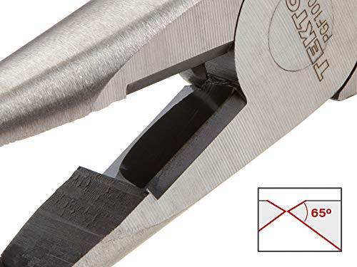 TEKTON 8 Inch Long Nose Pliers | PGF10008 - [Old Version] - color: Serrated Jaw, size: 8 Inch Straight