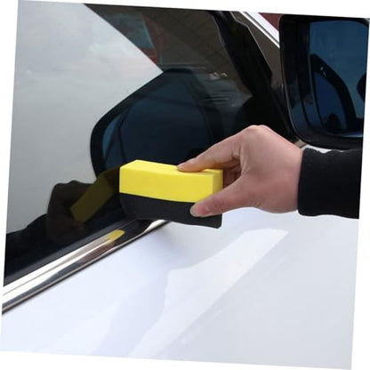 Luxshiny 6pcs Tire Shine Applicator Pads Set EVA Foam Polishing Sponge for Car Wash Detailing Waxing for Auto Cleaning