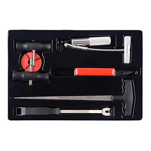 DAYUAN 7Pcs Classic Vintage Car Molded Windshield Remover Tool Set | Windscreen Removal Tool Kit, Heavy Duty, Includes Cutting Wire & Handles, Fits Most Vehicles, Storage Case