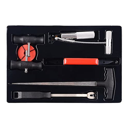DAYUAN 7Pcs Classic Vintage Car Molded Windshield Remover Tool Set | Windscreen Removal Tool Kit, Heavy Duty, Includes Cutting Wire & Handles, Fits Most Vehicles, Storage Case