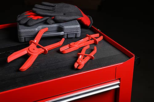 ARES 78000 3-Pc Hose Pinch Pliers Set, 6/7/10-Inch, Nylon | Lightweight and durable nylon design